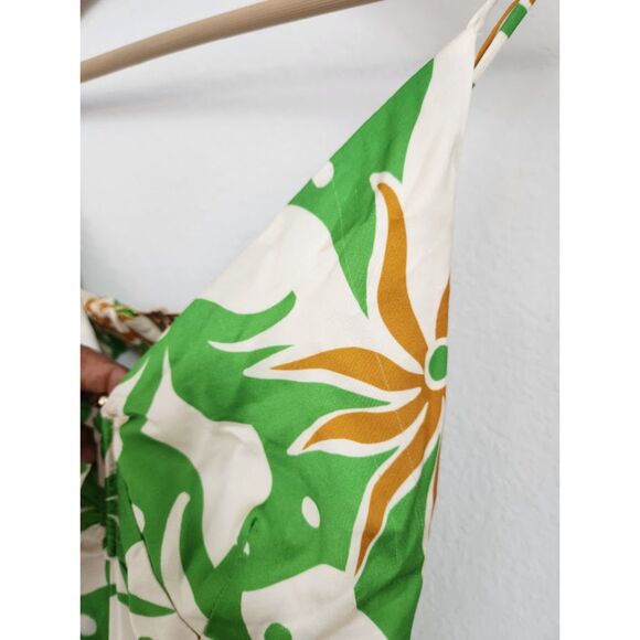 Astr‎ the Label Lysandra Dress Green Mustard Print | Size XS - Picture 7 of 9